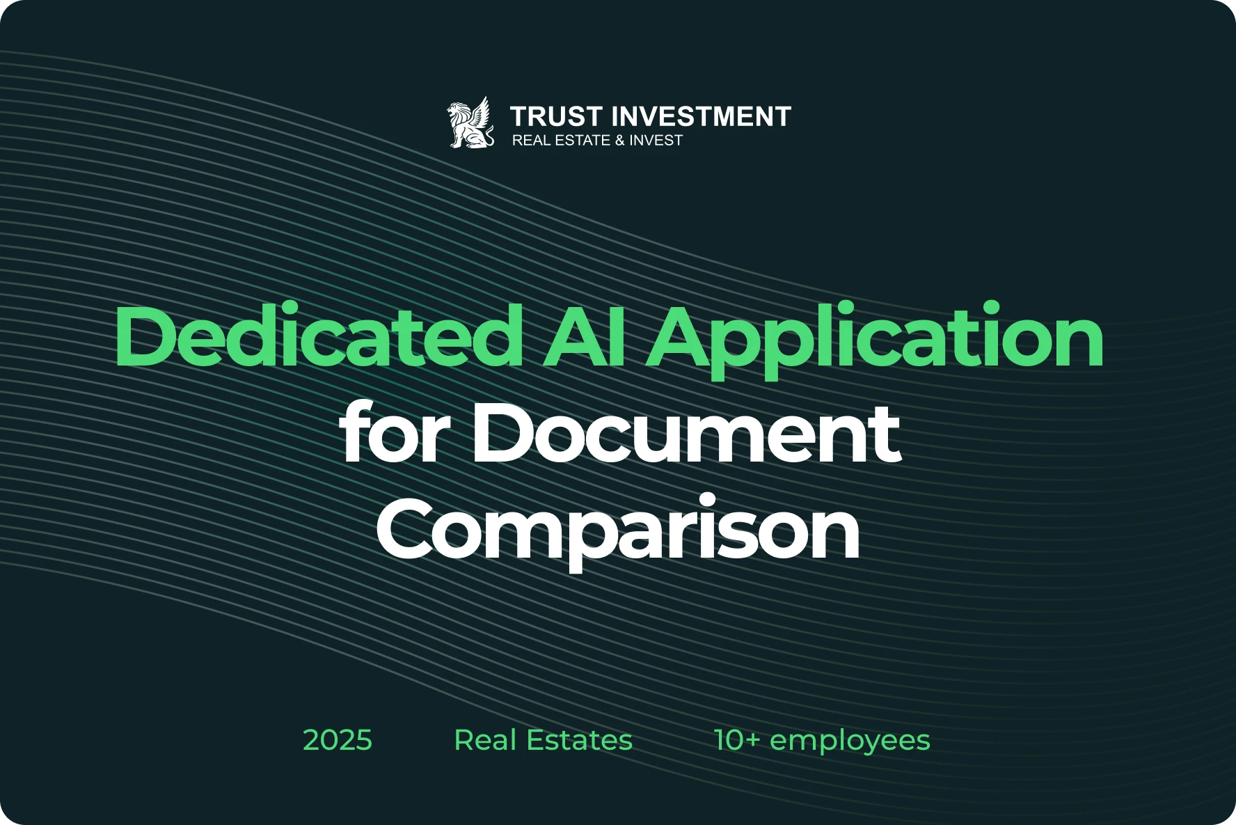 Trust Investment Case study - dedicated AI Application for document comparison